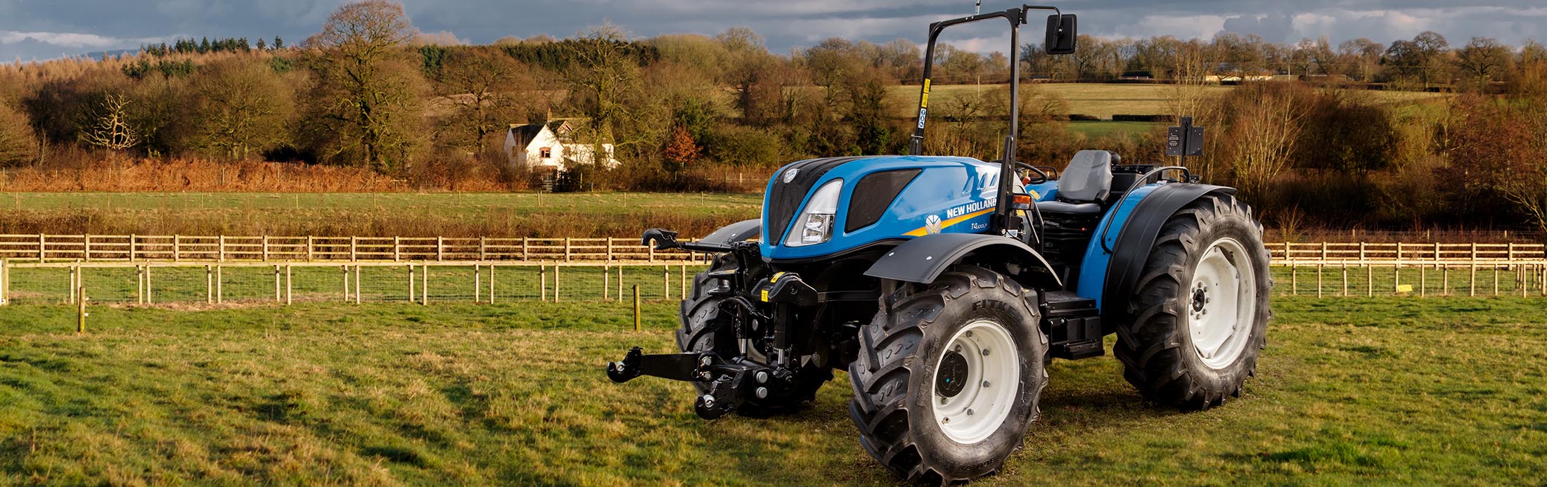 New Holland Brand Tractor in Field