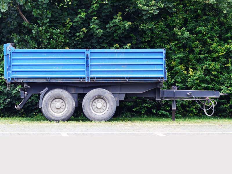 Blue Bumper Pull Trailer