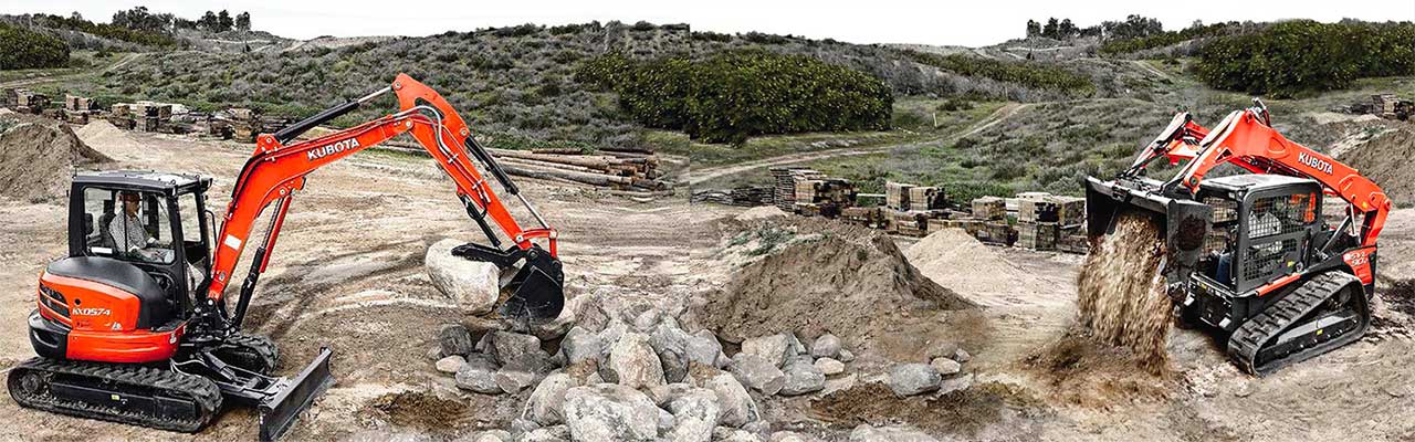 Commercial Equipment - Excavators at Construction Site