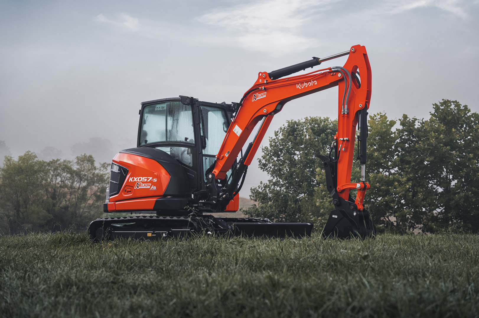 Track loader driver doing light construction