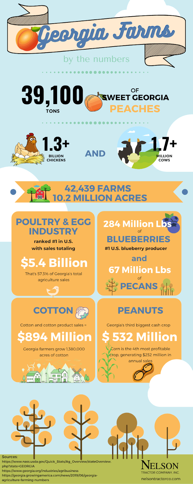 Georgia Farming Numbers Infographic