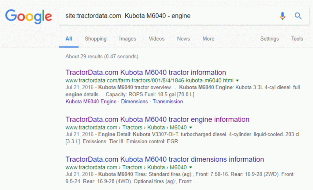 google search kubota m6040