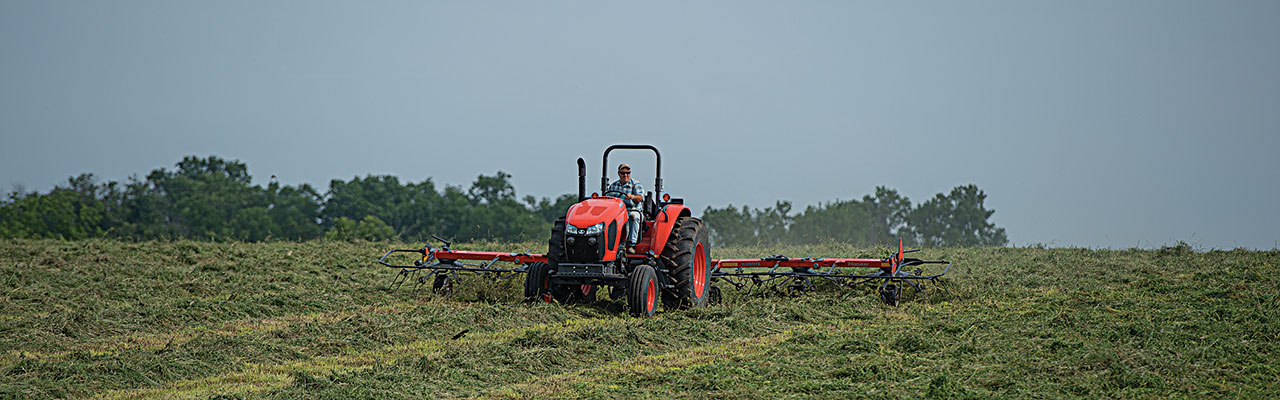 Kubota Tractor in Field