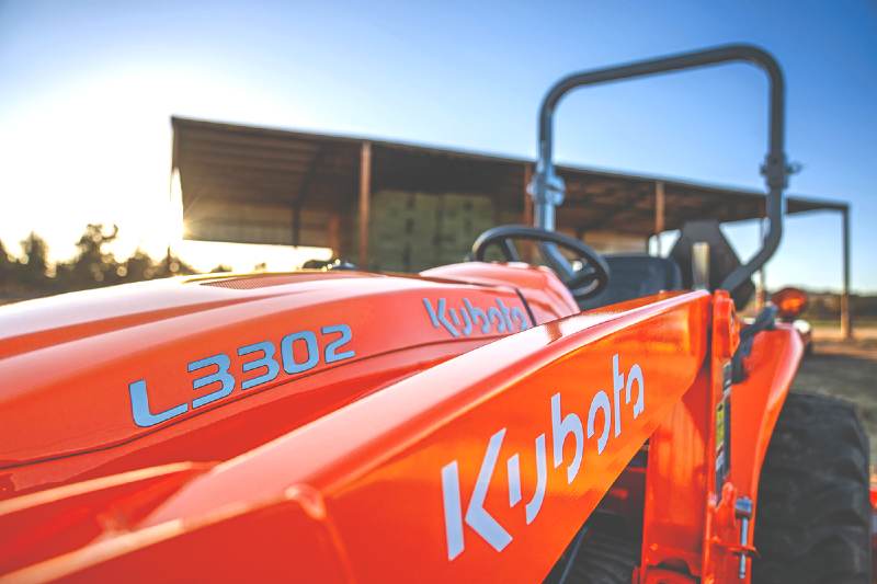 Kubota Brand Name on Tractor