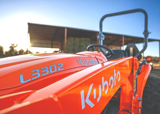 Kubota Brand Name on Tractor