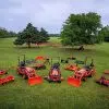 Kubota Tractor Attachments on grass