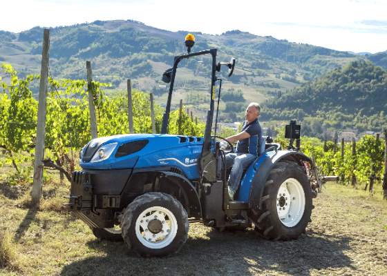 New Holland Tractor On Farm