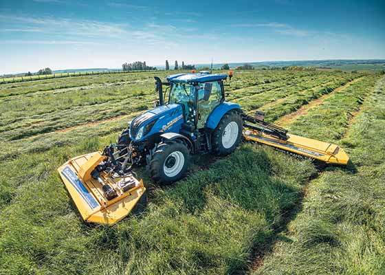 New Holland Mega Cutter in field - farm equipment