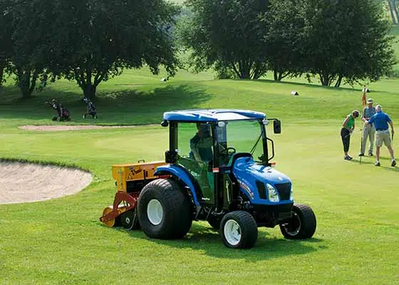 New Holland Tractor at Golf Course