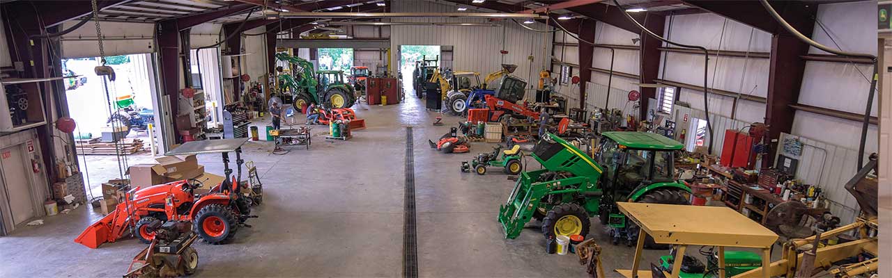 Inside of Nelson Tractor Service Dept, Blairsville GA